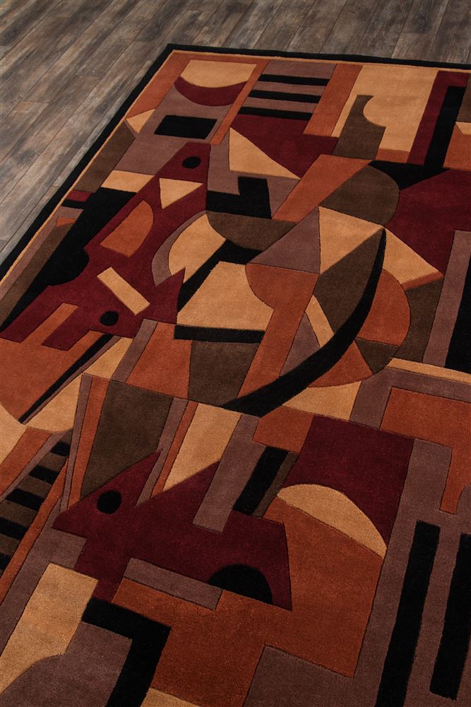 Contemporary NEWWANW108 Area Rug - New Wave Collection 