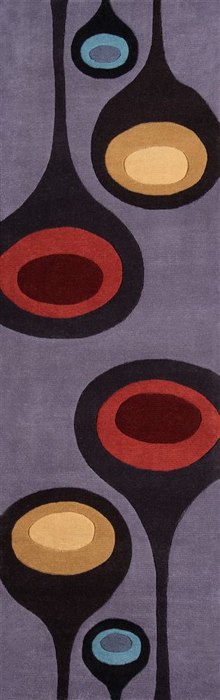 Contemporary NEWWANW129 Area Rug - New Wave Collection 